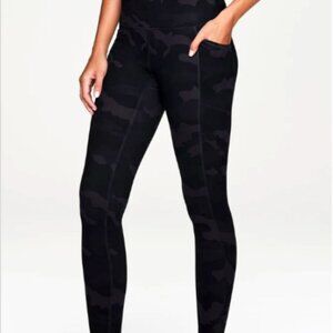 RBX Super Soft Camo Leggings Women's XL Black #201N